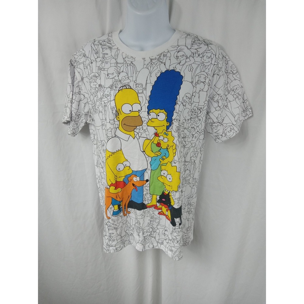 The Simpsons Short Sleeve Crew Neck Graphic T Shirt Multicolor Mens Size S